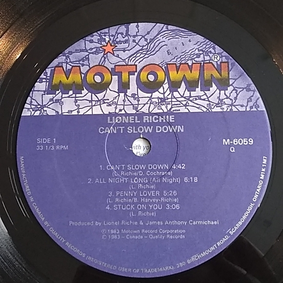 Lionel Richie - Can't Slow Down LP - Picture 7 of 8